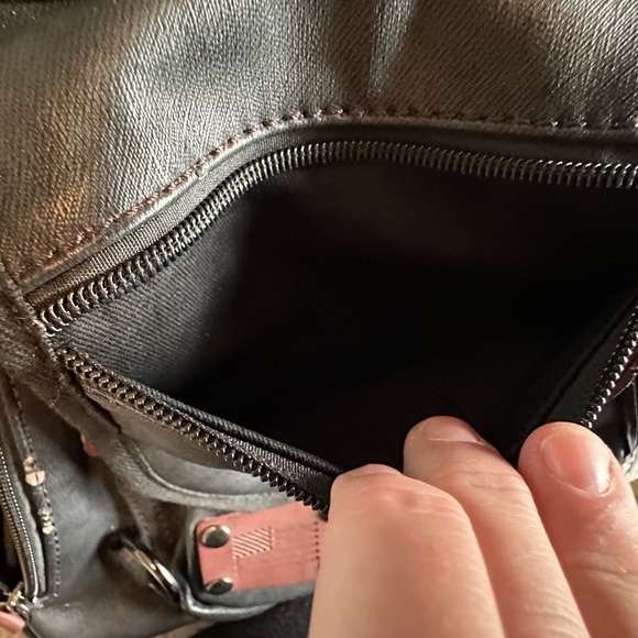 Leather Hip Bag Crossbody Motorcycle - Picture 8 of 9